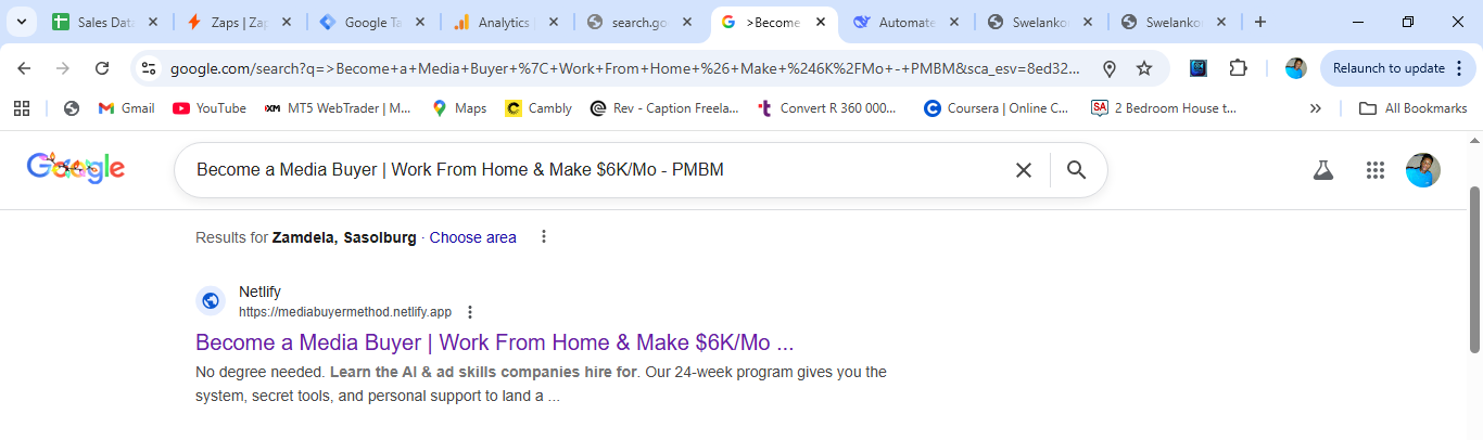 Live Search Results